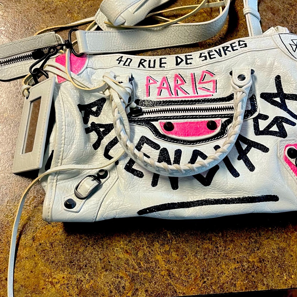 Balenciaga graffiti bag